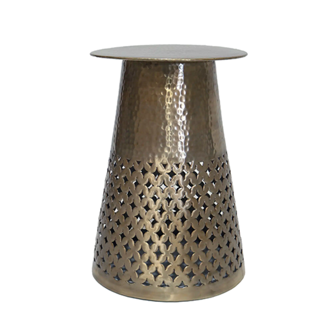 Aluminium Artistic  Side Table 58cm - Champagne image 0